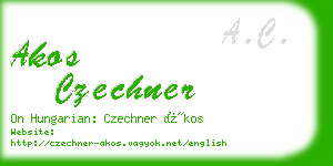 akos czechner business card